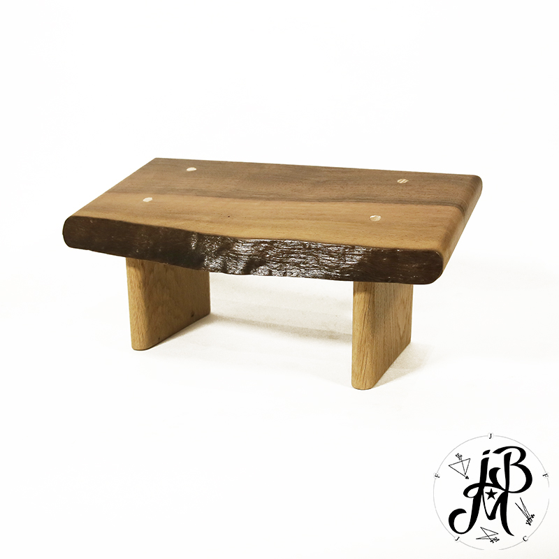 Banc de meditation-meditation bench-oak-walnut-2